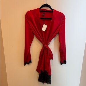 NWT Aubade 100% Silk Robe